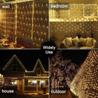 1 PC Wedding LED Net Mesh String Lights- Fairy String Lights With 88 Lights for Wedding Party Décor Outdoor &amp; Indoor Activities