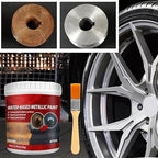 Rust paint Metallic Paint  Anti Rust Protection Coating for removing rust from metal (with brush )Steel Box - 300gm