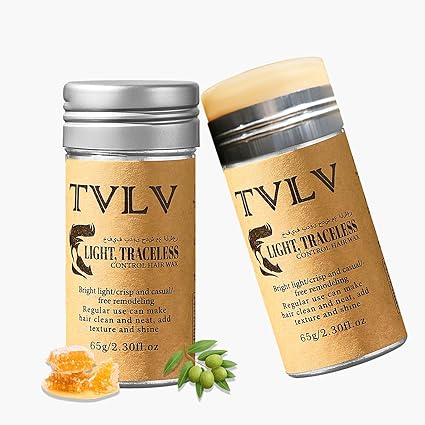 TVLV Hair Wax Stick Broken Hair Finishing Styling Stick for Broken Hair, Wigs, Edge Control - Styling Wax for Fly Away &amp; Edge Frizz Hair