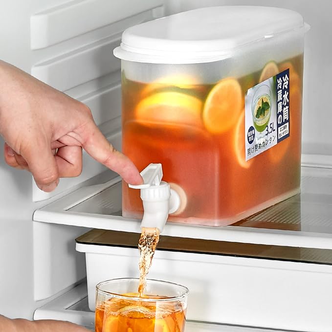 1.5 Litre Cold Kettle with Tap Fridge and Chilled Drink Jug Dispenser