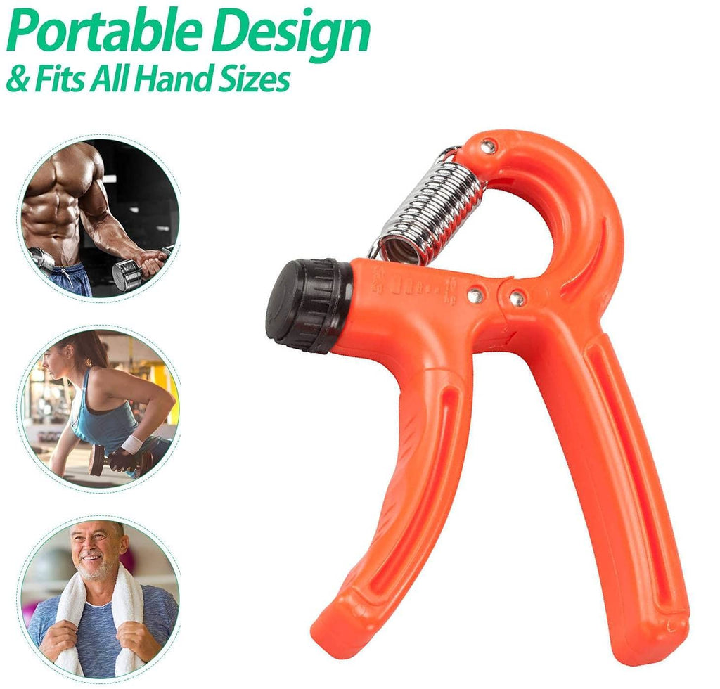 Simple Adjustable Hand Gripper Strengthener – Wrist &amp; Forearm Workout Trainer - Random Color