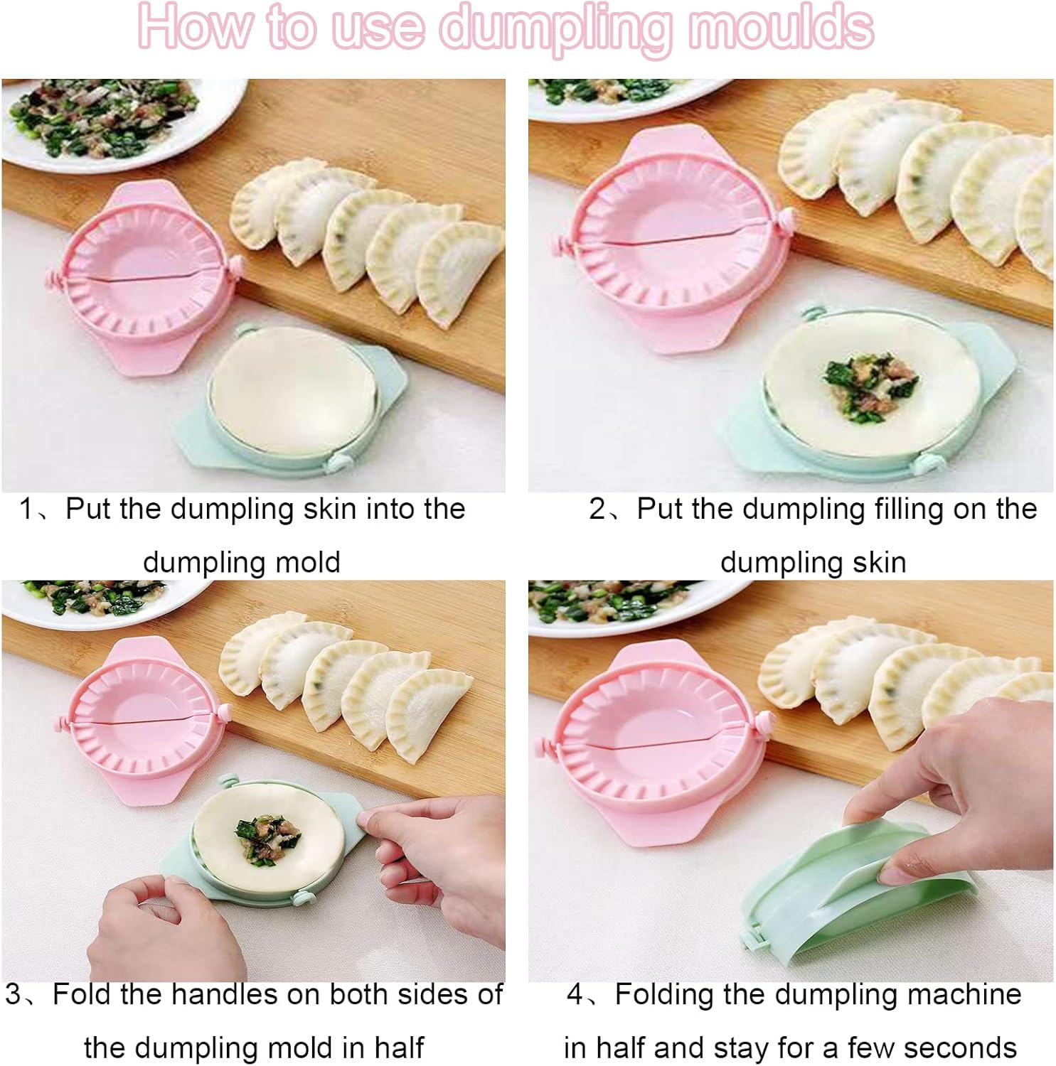 Samosa Maker &amp; Dumpling Shaper – Dough Press Mold for Samosas, Dumplings, Gujiyas, and Stuffed Pastries | Easy-to-Use Kitchen Tool | Random Color