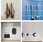 10-Pcs Self-Adhesive Wall Screws and Hanging Nails – Heavy-Duty Adhesive Wall Mount Hooks for Home and Office Use – No Drilling, Easy Installation for Hanging Frames, Keys, Towels, and More