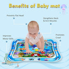 Inflatable Leakproof Tummy Time Water Mat for Kids – Safe & Fun Baby Play Mat (Random Color)