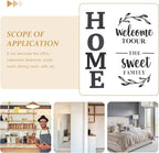 3d Wall art Welcome to Our Home the Sweet Family Wall Decoration for Home Office Dorm