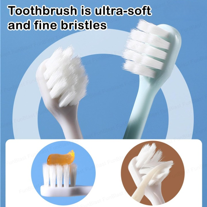 CHOFN Kids Toothbrush Set (3–12 Years) – Soft Bristles with Toy Car (Random Designs)
