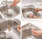 Stainless Steel Hair Catching Drain Cleaning Wire Spring Sink Cleaning Stick (60cm)