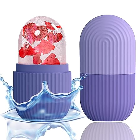(without box )Reusable Facial Ice Roller for Face | Enhance Skin Glow Shrink &amp;Tighten Pores with stopper premium Quality (random color)