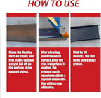 Rust paint Metallic Paint  Anti Rust Protection Coating for removing rust from metal (with brush )Steel Box - 300gm