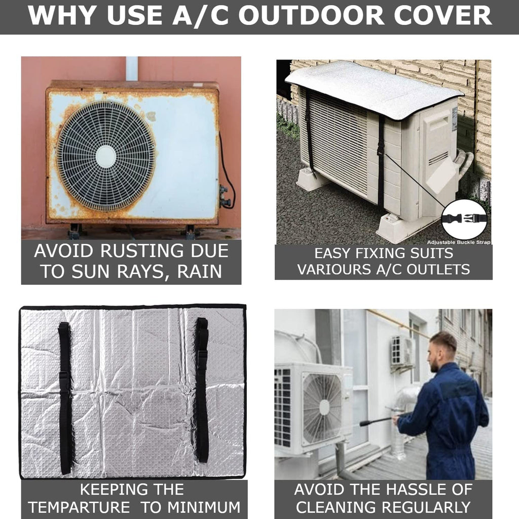 Ac Outdoor Unit Protector Heat Insulation Sunlight Shade Protector - 36 Inches
