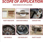 Rust paint Metallic Paint  Anti Rust Protection Coating for removing rust from metal (with brush )Steel Box - 300gm