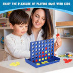 4 IN A ROW Board Game for Kids / Travel Board Game / Board Games Indoor &amp; Outdoor, Perfect as a Party Game (random color )
