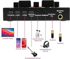 V8 Bm-800 Podcast Mic Set With Live Sound Card,Condenser Microphone With Rechargeable 12 Kinds Of Auxiliary Background For Karaoke Singing, Youtube Recording Mic