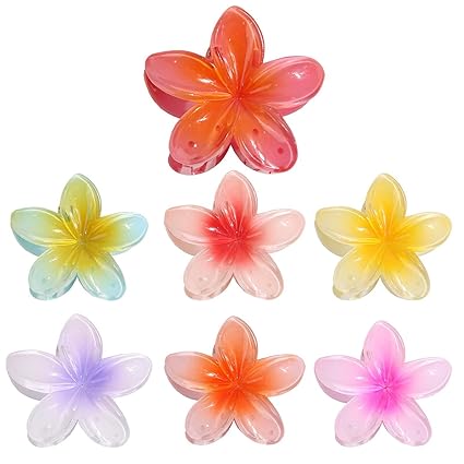 Pack of 3 - Flower Hair Clip Colorful Hair Band For girls &amp; Women