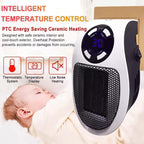Portable Electric Heater Fan Heater Electric Ceramic Fan Energy-Saving Heater Safe Quiet Heating Fan room for Winter.