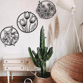 (3 pcs set )3D floral abstract Wooden Wall Art &amp; Home Decoration /  Item Home Décor Home Room &amp; Wall Decor Wall Art