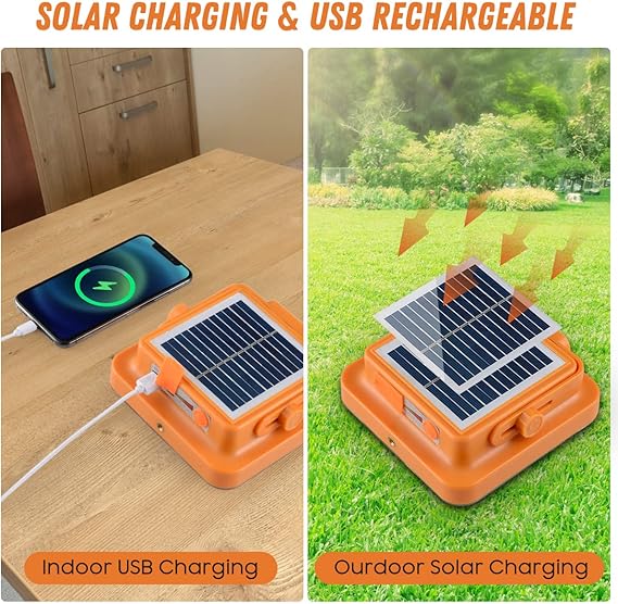 Small Solar-Powered LED Camping &amp; Outdoor Lantern With Super Long Endurance, Suitable For Tent And Emergency Use, Can Be Charged And Hung Up (Random color)