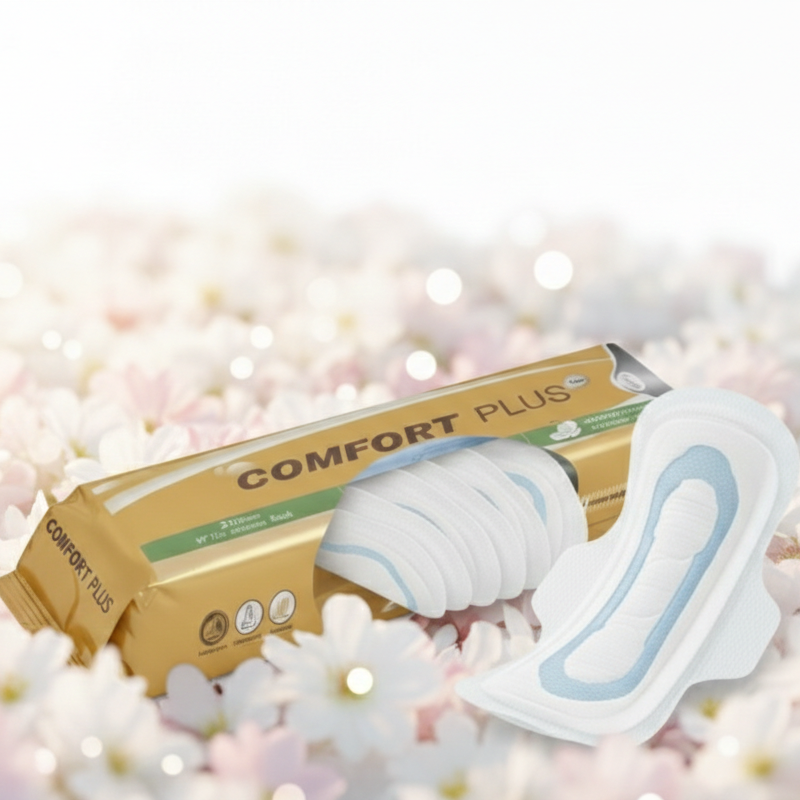 Comfort 10 Pcs sanitary Pads | Comfort Plus Ultra-Soft Sanitary Pads with Leak Protection