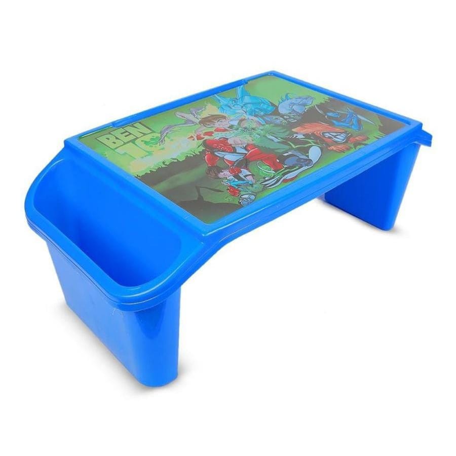 Kids Portable Study Table – Multifunctional Plastic Desk with Side Storage (Random Color)