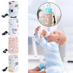 Portable USB Feeder Warmer Pouch | 42°C Constant Heating | Easy‑to‑Carry | Random Design