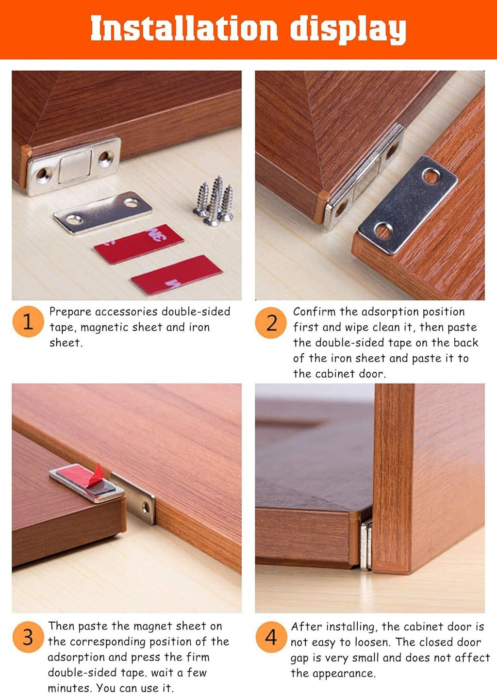 Hidden Magnetic Door Closer Set – Automatic Silent Door Closing System