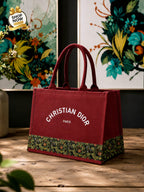 Stylish Canvas Tote Bags Collection Set Featuring Five Distinct Colors And Elegant Typography For Modern Fashion