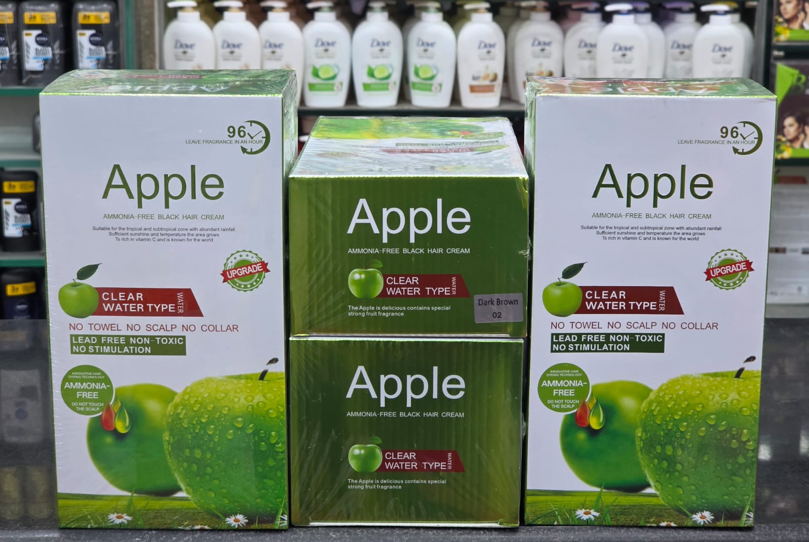 Apple Hair Color Cream Gentle Formula Provides Rich Color Smooth Application Long Lasting Shine Nourishes Hair - 1000ML