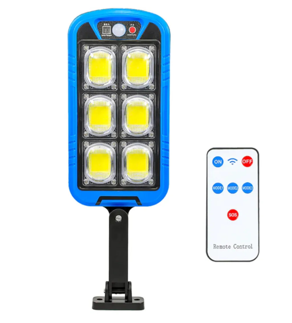 Solar Street COB Light With Sensor ZB-150B | Motion Sensor Security Streetlight for Parking Lot  Remote Control (Random color)