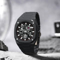 Premium Black Stainless Steel Waterproof Men’s Watch – Luxury Multi-Dial Design (With Box)