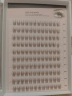 Pre-Glued Wispy Eyelash Clusters – DIY Eyelash Extension Box, Brown Fiber Lashes