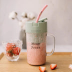 Professional Mini Juicer – Portable Blender & Smoothie Maker with Built-In Straw | Compact Fruit Extractor for Travel & Home Use ~ Random Color