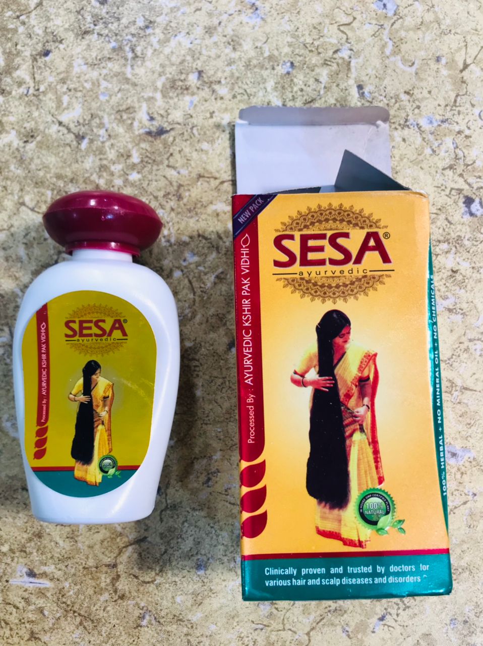 SESA Hair Oil 100ml – Anti Dandruff & Lice | For Hair Growth, Scalp Infection & Stress Relief | Made in India
