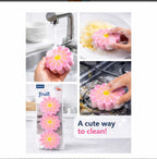 Zidello Soft Non-Scratch Cleaning Sponges & Scourers for Kitchen Washing (Random Design)