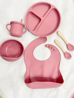 Premium Silicone Baby Feeding Set (6-Piece) – BPA-Free, Suction Base & Ergonomic Design for Self-Feeding