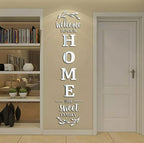 Acrylic Mirror Wall Decoration | “Welcome To Our Home” Elegant Entrance Décor Sticker (12x60 Inches)