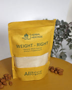 Weight-Right Natural Mass Gainer by Herbal Heritage | Herbal Formula for Healthy Weight Gain (80g)