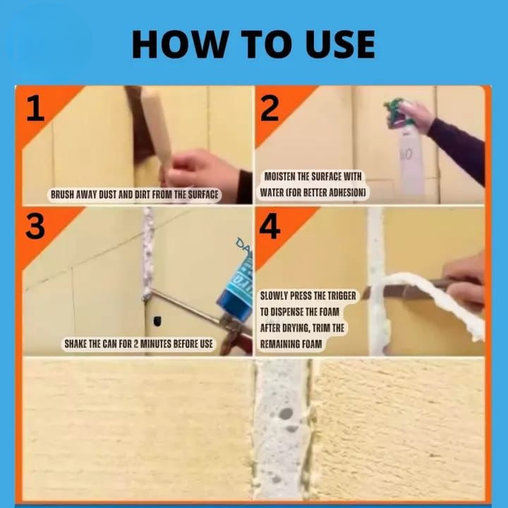 PU Foam Sealant – High-Performance Insulating & Leak-Proofing Expanding Foam - 750ml - THREE GUYS (German Engineered) l Crack Filler | P U