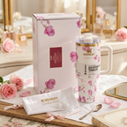 Stanley x LoveShackFancy Limited Edition 40oz Quencher H2.0 FlowState Tumbler – Floral Collaboration Collection ( RANDOM COLOUR )