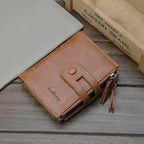 Original Buffalo Leather Trifold Wallet for Men – Premium Handcrafted Slim Bifold Card Holder Wallet