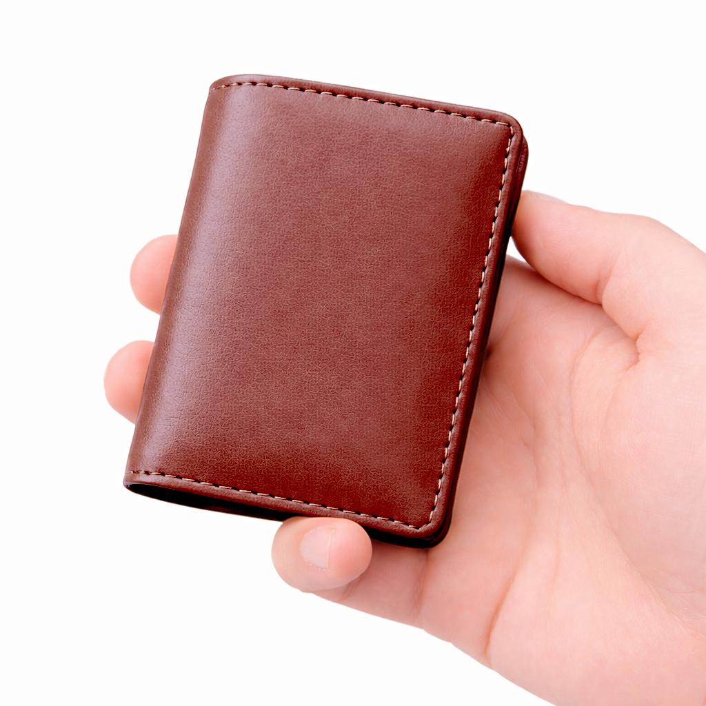 WAGLOK Korean Style Compact PU Leather Wallet for Men & Women – Slim Short Card Holder with Cash Compartment
