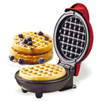 Mini Waffle Maker Breakfast Machine Non Stick Easy Clean  (random color )