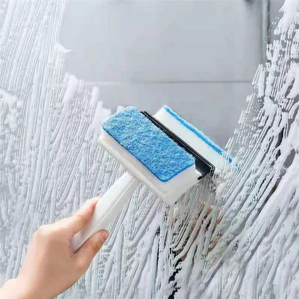 Foam Wiper for window| Glass Cleaning Brush / Squeegee Rubber Window Wiper Cleaner(random color )