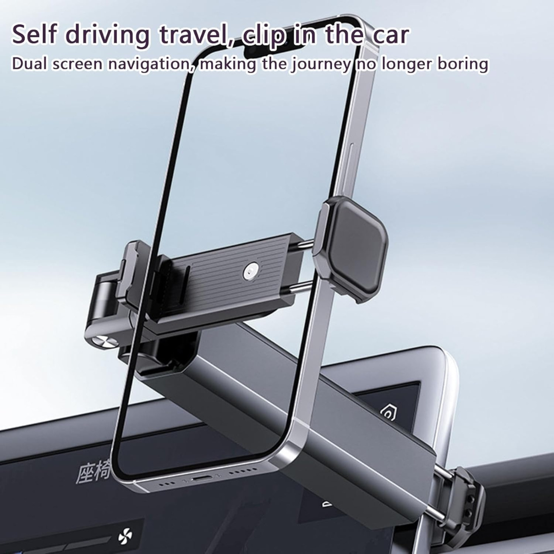 Universal Phone Holder Travel Essentials Flexible 360 ​​Degree Rotation Hands-Free Airplane Phone Mount for iPhone Xiaomi - Random Color