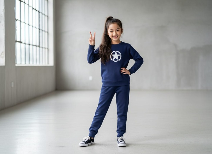 Star Printed Sweatshirt & Pajama Trouser Tracksuit for Kids | Winter Warm Fleece Clothing Set Outfit for Boys & Girls – Cozy & Stylish | FOR BABY AND KIDS