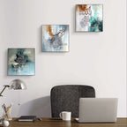 3PCS Islamic Calligraphy Wall Frame Set: Arabic Calligraphy Art for Bedroom and Drawing Room Decor, Perfect Home Decoration Wall Frames