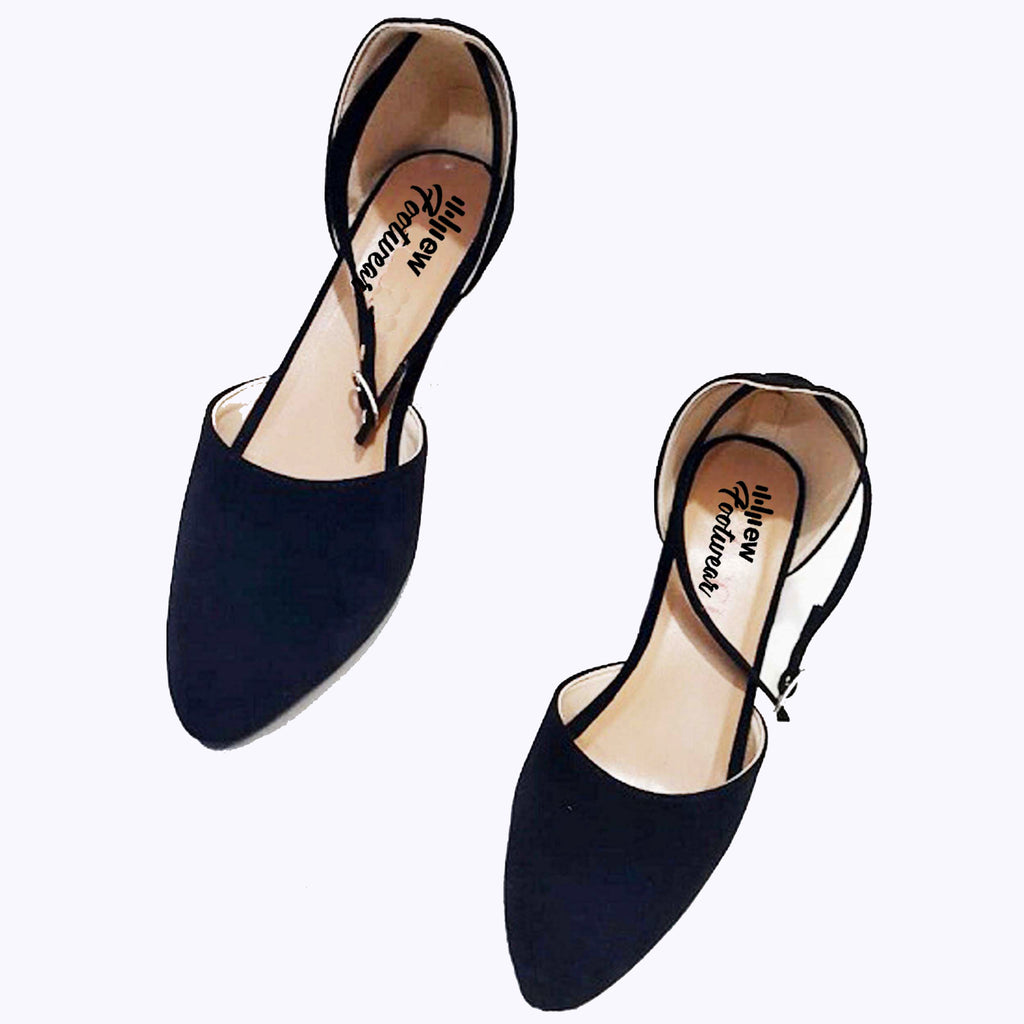 Stylish Velvet Heel Pump Shoes for Ladies – 2 Inch Elegant Party Wear Heels with box