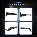 Universal Aerodynamic Rotary Adjustable Motorcycle Wind Wing Rearview Mirrors