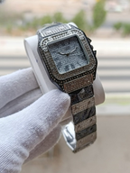 Ladies Stylish Stone Watch – Elegant Wristwatch with Sparkling Stones, Fashion Accessory for Daily Wear & Occasions