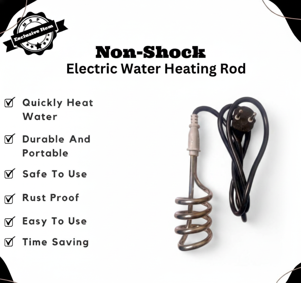 NSG F8 2000W Stainless Steel Electric Water Heating Coil – Durable, Fast & Safe Water Heater | High-Quality Immersion Rod for Home & Daily Use -Without Box