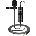Boya BY M1 Professional Lavalier Lapel Microphone 3.5mm Clip On Mic For Android Smartphone DSLR Camera PC Audio Video Recording